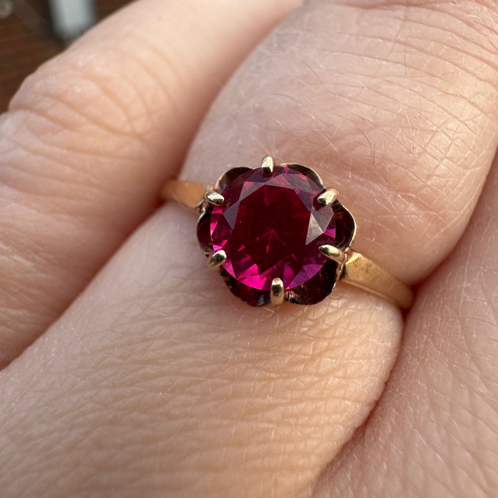 10k Buttercup Ring